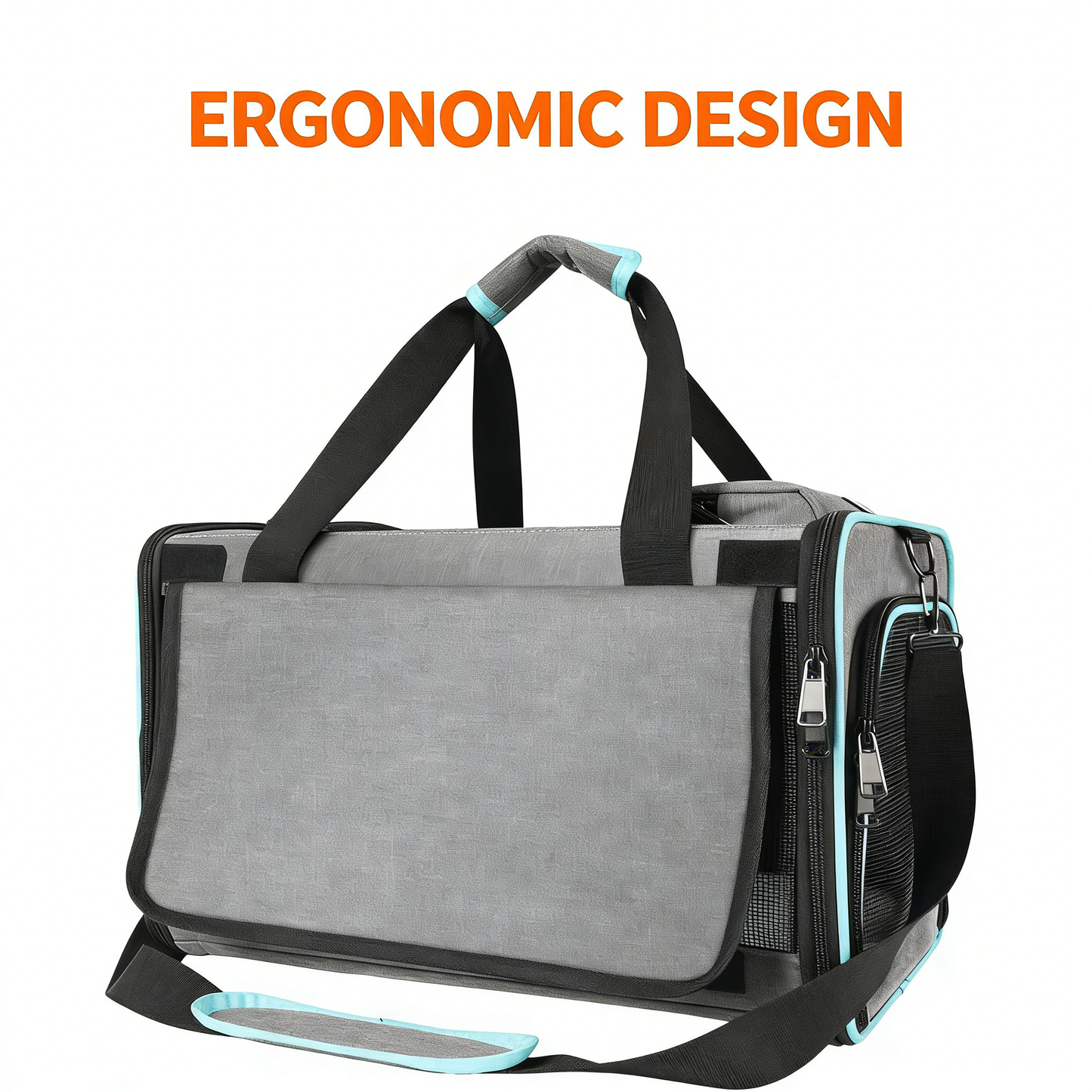 Airline Approved Pet Carrier with Cozy Fleece Pad – Collapsible Travel Bag for Cats & Small Dogs