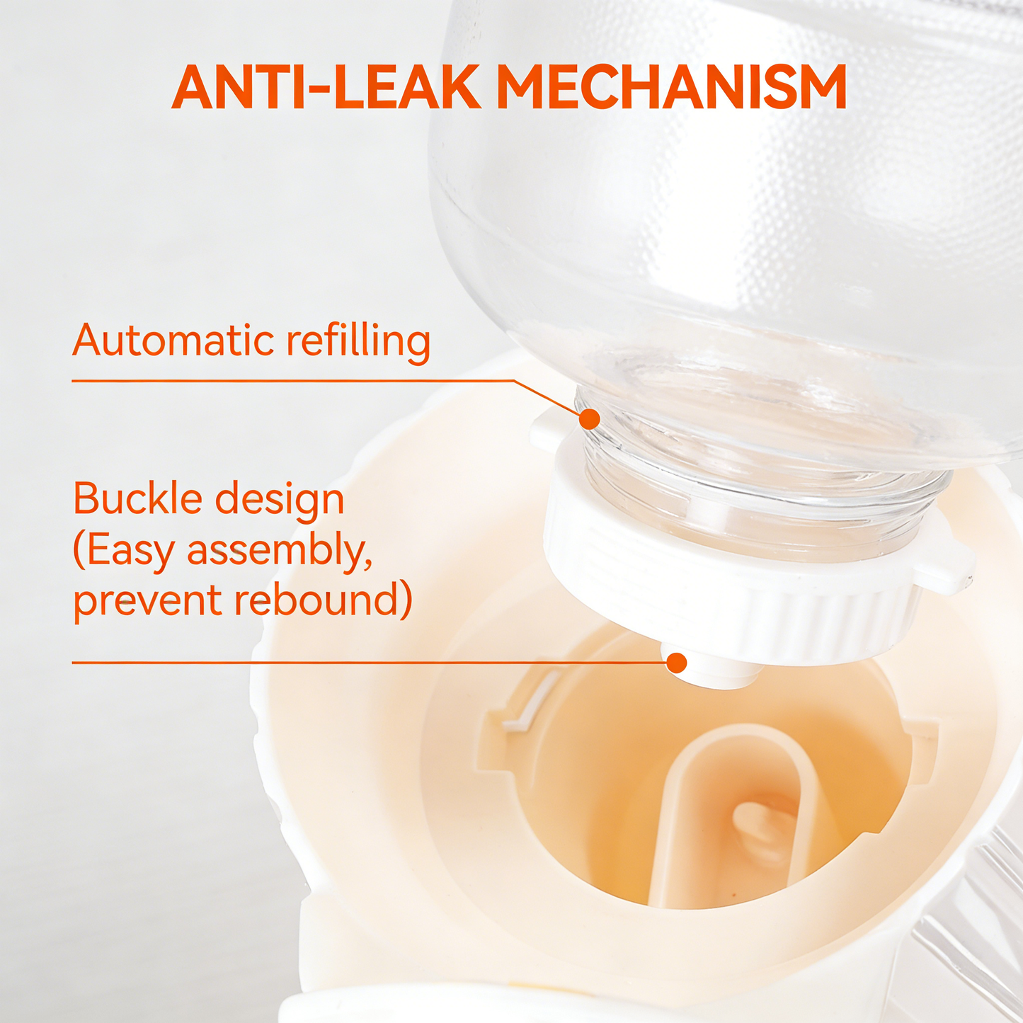 Cage-Mounted Automatic Pet Water Dispenser for Small Pets – Anti-Leak Auto Refill Water Bowl