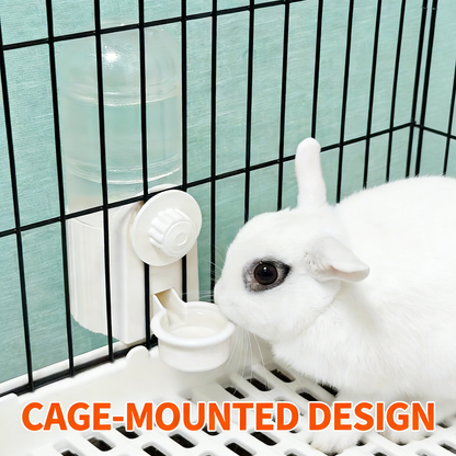 Cage-Mounted Automatic Pet Water Dispenser for Small Pets – Anti-Leak Auto Refill Water Bowl