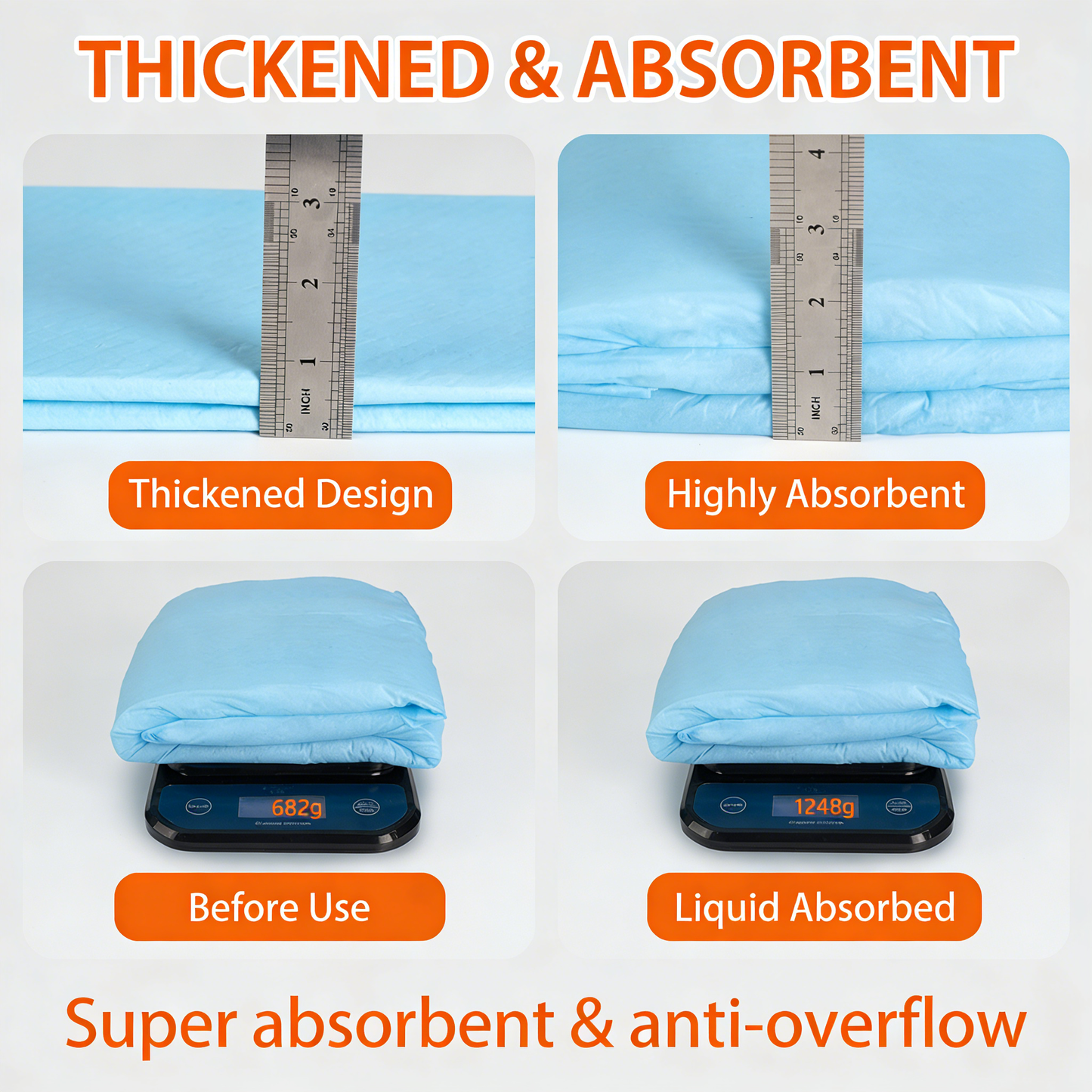 Super Absorbent Pet Training Pads for Dogs & Cats – Leak-Proof Puppy Pads with Flash Dry Technology