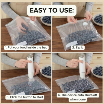 SpaceCraft™ HandheldVacuum Sealer FoodStorage Bundle